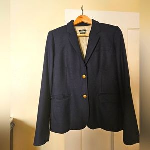 J. Crew The Schoolboy Blazer in Navy Blue Wool